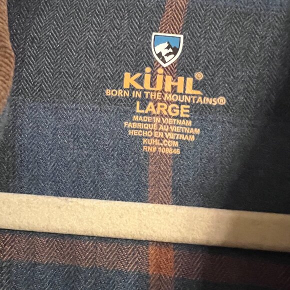 KUHL Sam Adams Flannel Shirt - like new! Size L - Picture 11 of 11